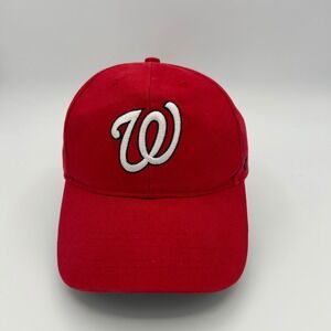 Washington Nationals  47 Brand Hat Youth Red Cotton Baseball Cap Sporty Fan Gear